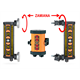 Rode en groene lichtdetector met repeater voor bouwmachines Geo-Fennel FMR 700-M/C SET