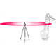 Rode en groene lichtdetector met repeater voor bouwmachines Geo-Fennel FMR 700-M/C SET