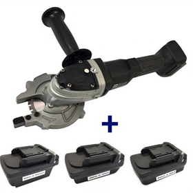 Wapeningstaalsnijder met adapters voor Bosch, DeWalt, Millwaukee en Makita accu's Glob TOOLS DC1030
