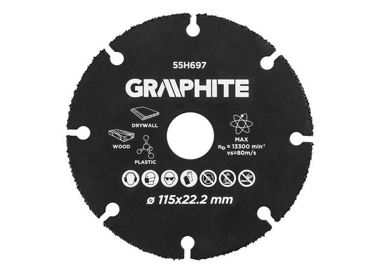 Zaagblad 115x22.2mm Graphite 55H697