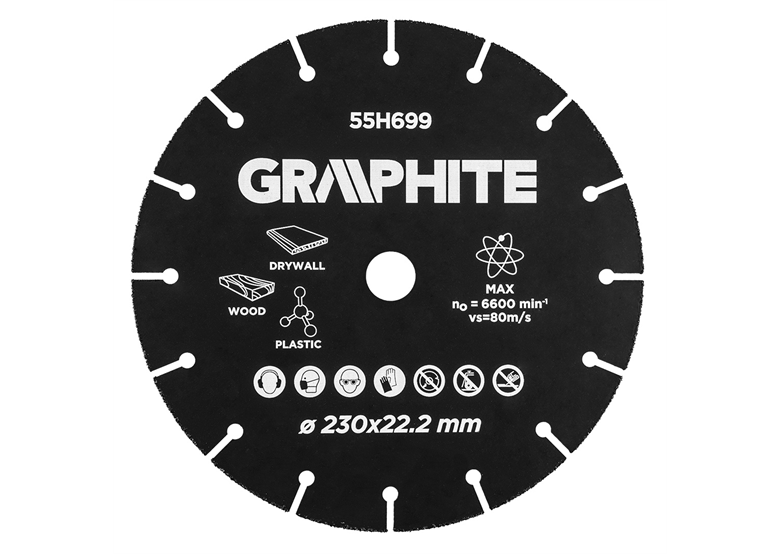 Zaagblad 230x22.2mm Graphite 55H699