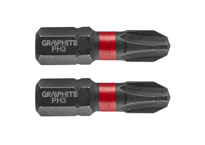 Slagbits PH3x25mm, 2st. Graphite 56H502