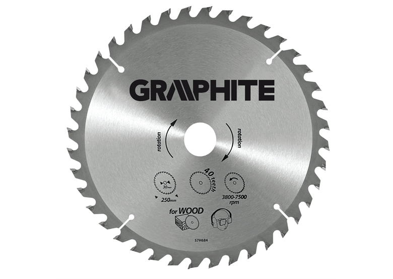 Circelzaagblad 190x30mm T24 Graphite 57H668