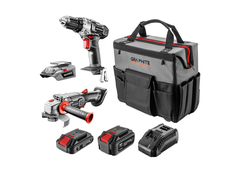 Gereedschap Set 18V Graphite Energy+ 58G093-CS 1x4.0Ah, 1x2.0Ah