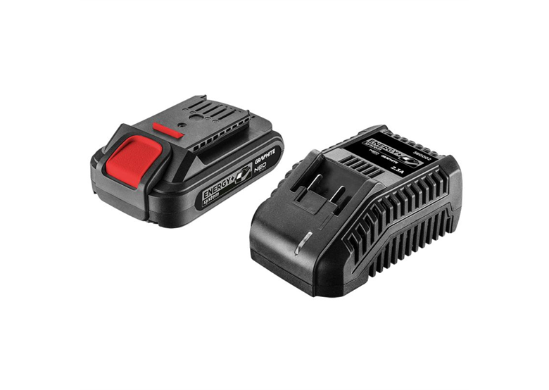 Startersset  18V: Accu 1x2,0Ah + oplader Graphite Energy+ 58GE131