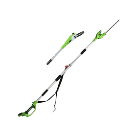 Takkenzaag en heggenschaar - Telescopisch Greenworks G24PSH