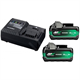 Twee MultiVolt-accu's 36/18V, 4,0/8,0Ah Hikoki BSL36B18X x 2