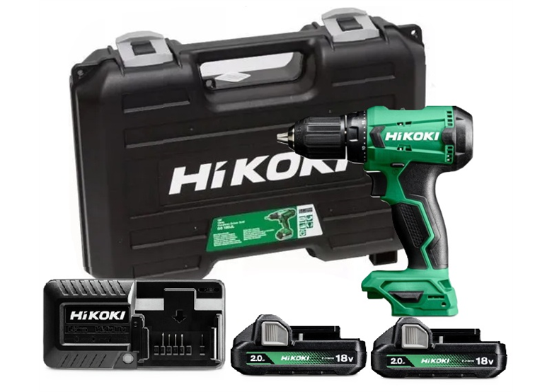 Boor-schroefmachine Hikoki DS18DA WCZ 2x2.0Ah