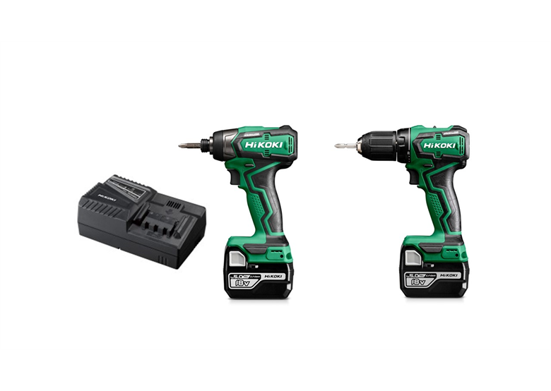 Gereedschap Set 18V Hikoki KC18DD WAZ 2x5.0Ah