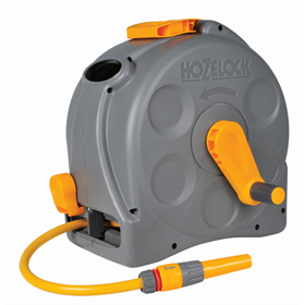 Compacte tuinslanghaspel 1/2” 25 m met slang en sproeiset 6 stuks. Hozelock 2415