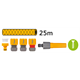 Compacte tuinslanghaspel 1/2” 25 m met slang en sproeiset 6 stuks. Hozelock 2415