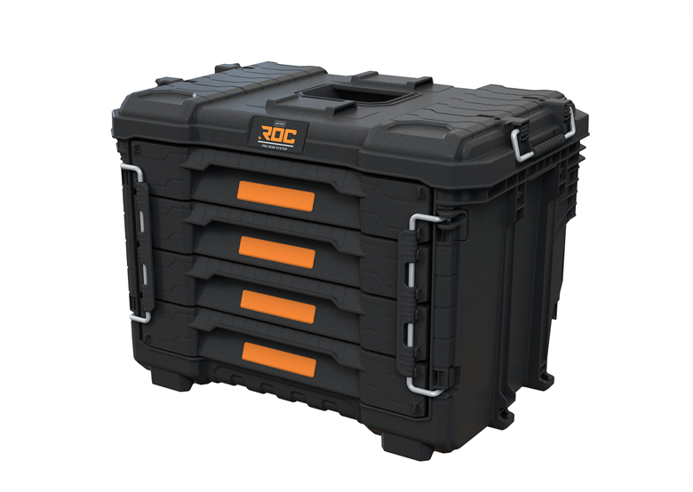 XL-box met 4 lades. Keter ROC PRO GEAR 2.0
