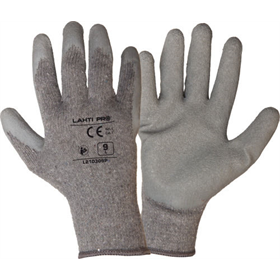 Werkhandschoenen met latexcoating, grijs, 12 paar, 9 Lahti Pro L210309W