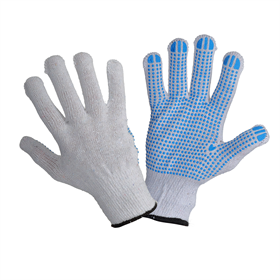 Blauw-wit gevlekte handschoenen, 12 paar, 10 Lahti Pro L240410W