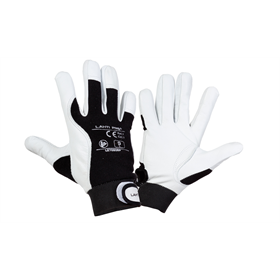 Werkhandschoenen van  geitenleer zwart, 9 Lahti Pro L270809K