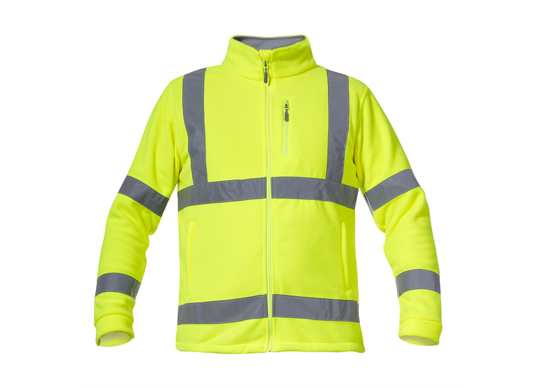 Waarschuwing fleece sweater geel M Lahti Pro L4010902