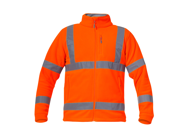 Waarschuwing fleece sweater oranje L Lahti Pro L4011003
