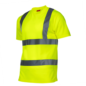 Waarschuwing t-shirt geel L Lahti Pro L4020803