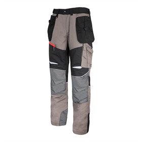 Werkbroek kaki met stretch inzetstukken S Lahti Pro L4050901