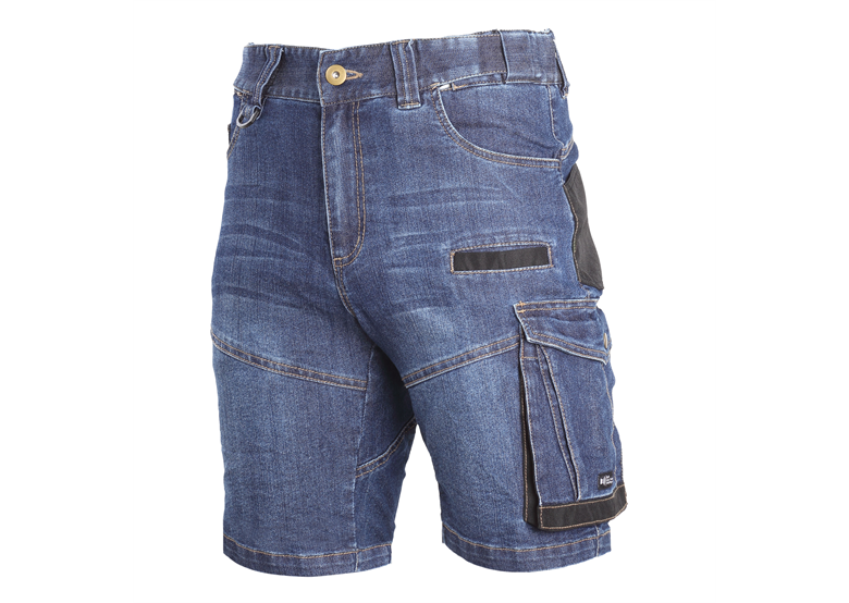 Korte werkbroek denim met versterking XL Lahti Pro L4070704