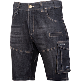 Versterkte korte broek denim zwart 3XL ce Lahti Pro L4070806