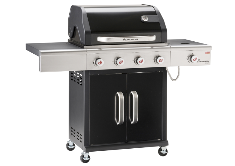 Gasbarbecue, zwart Landmann TRITON PTS 4.1