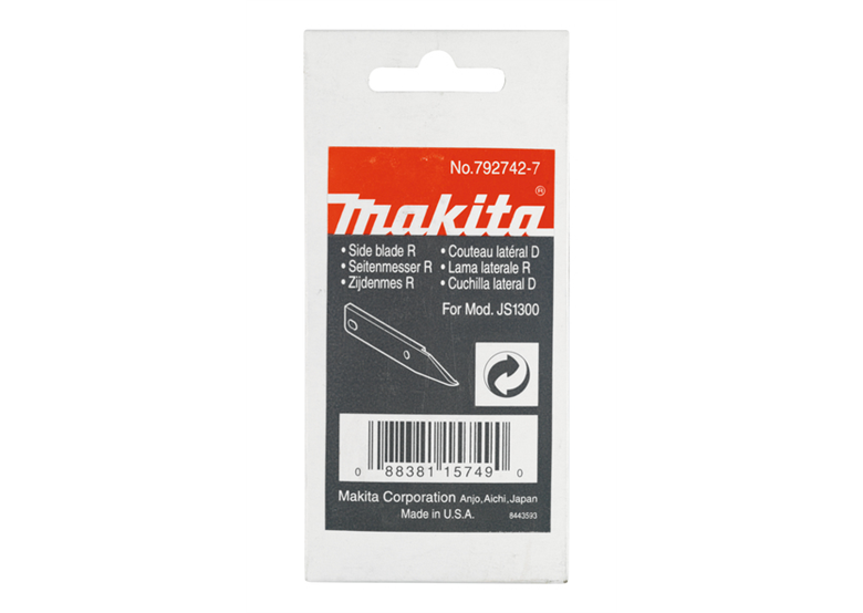 Zijmes rechts voor HW111, HW132, HW151 Makita 792742-7