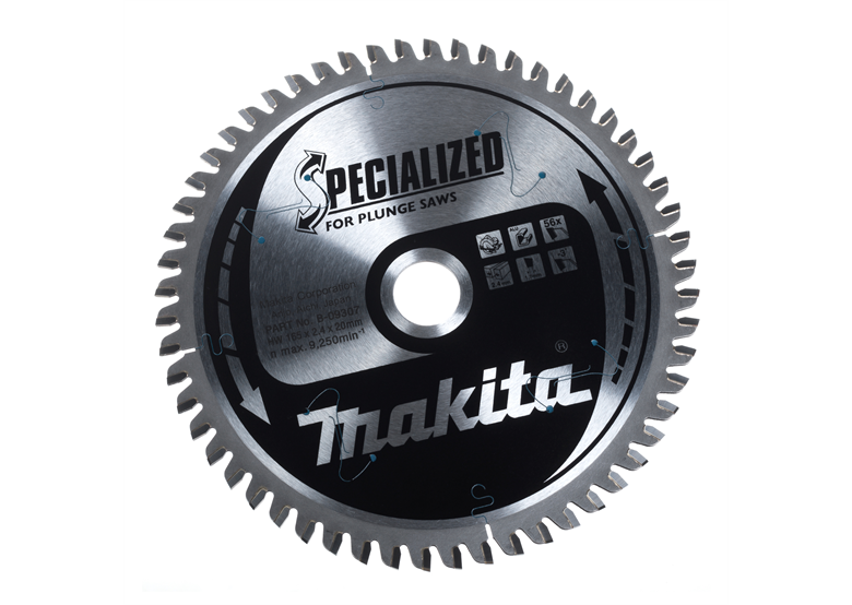 Zaagblad special voor CSPX16556E 165x20mm T56 Makita B-09307