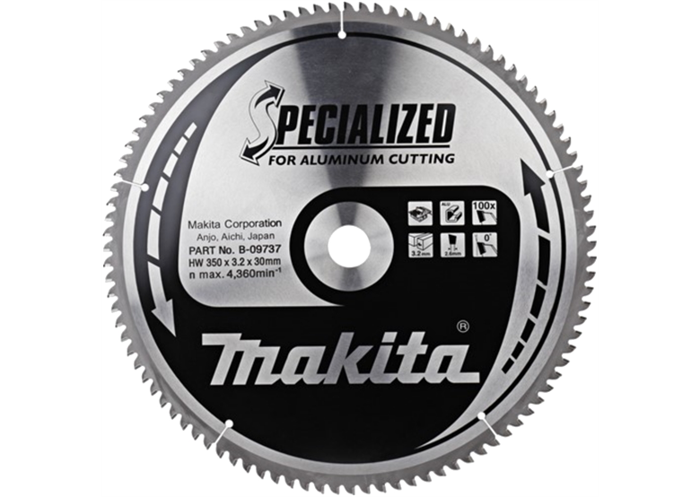 Zaagblad voor aluminium 350x30mm T100 Makita B-09737