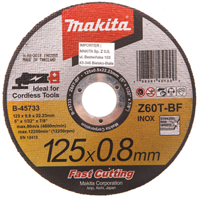 Zaagblad voor staal  INOX 125mm Makita B-45733