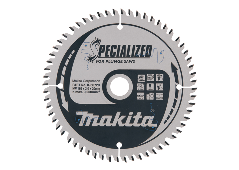 Zaagblad 165x20mm Makita B-56720