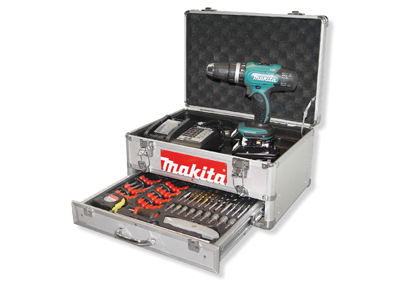 Klopboor-/schroefmachine met accessoires Makita BHP453SHEX