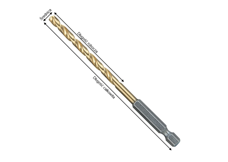 Metaalboor "Economy" boorkop  1/4" 13 mm Makita D-15855