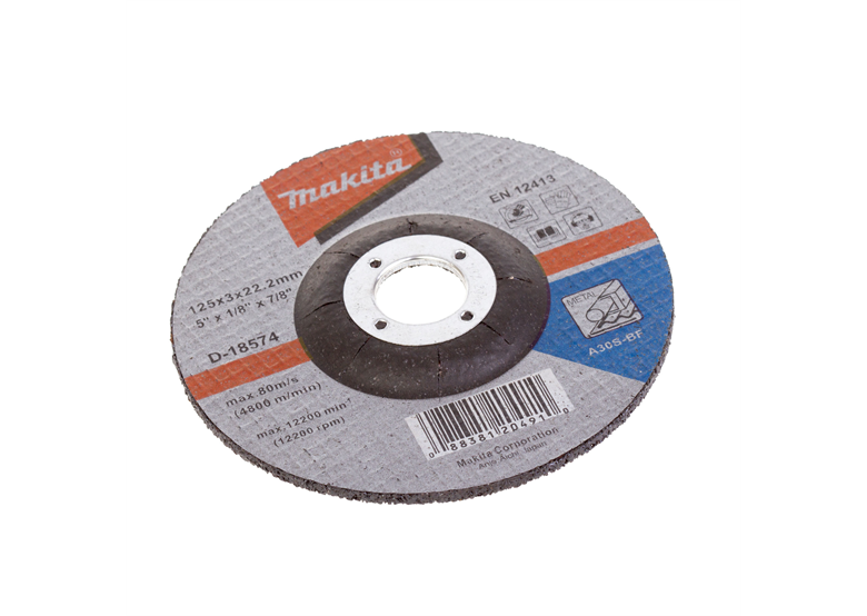 Doorslijpschijf voor metaal 125x3 mm A30S Makita D-18574