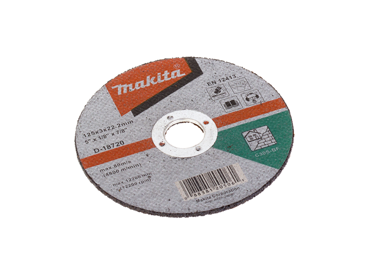 Doorslijpschijf voor beton 125x2,5mm C30S (vlak)Makita Makita D-18720