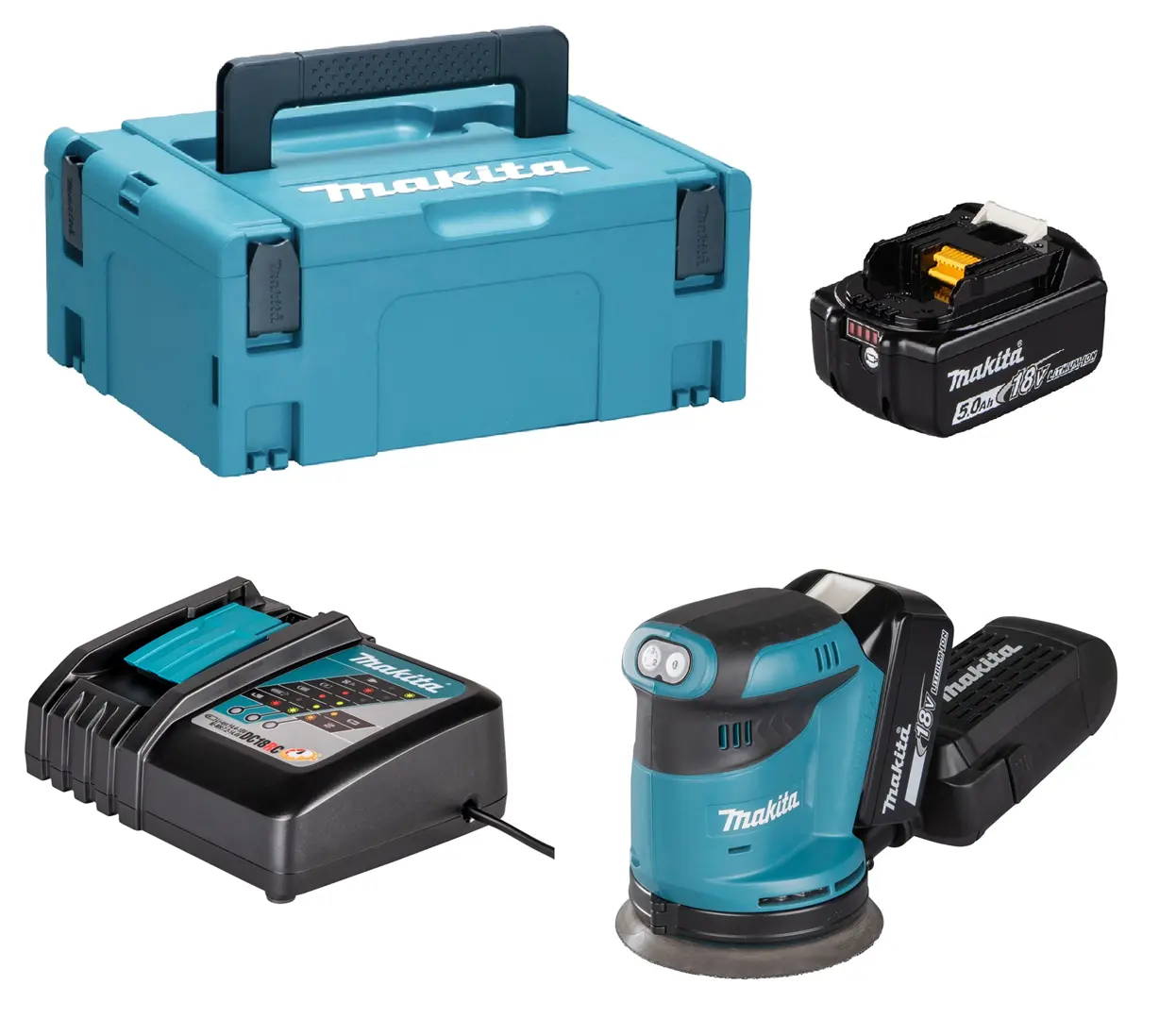 Excenterschuurmachine Makita DBO180RTJ