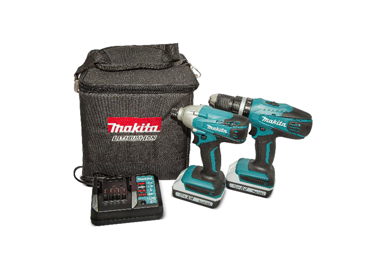 Gereedschap Set 18V Makita DK18015X2 2x1.3Ah