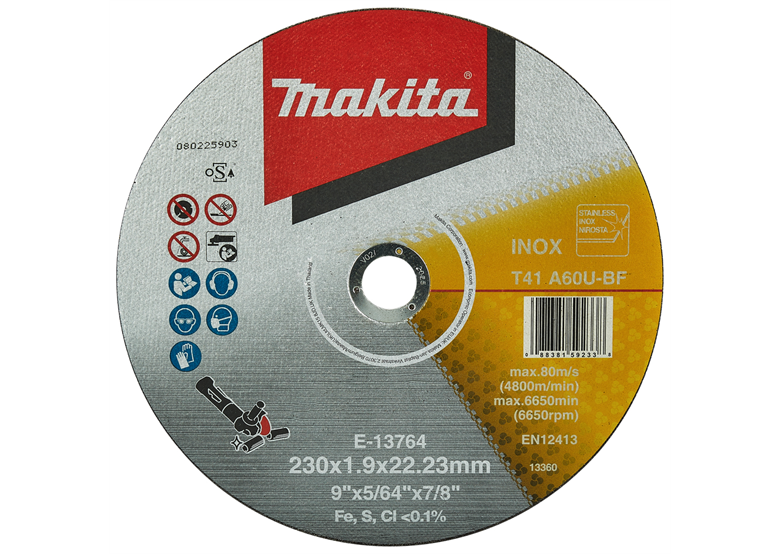 Doorslijpschijf 230x1,9x22,23mm Makita E-13764