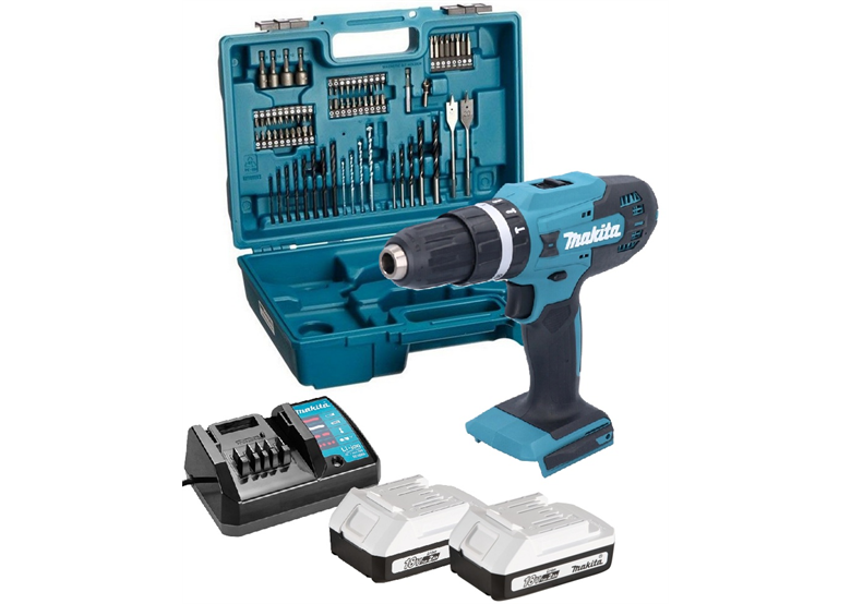 Klopboor-/schroefmachine Makita HP488D007 2x2.0Ah