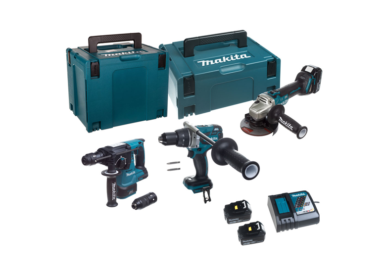 Gereedschap Set 18V Makita LXT DLX3092TJ 3x5.0Ah