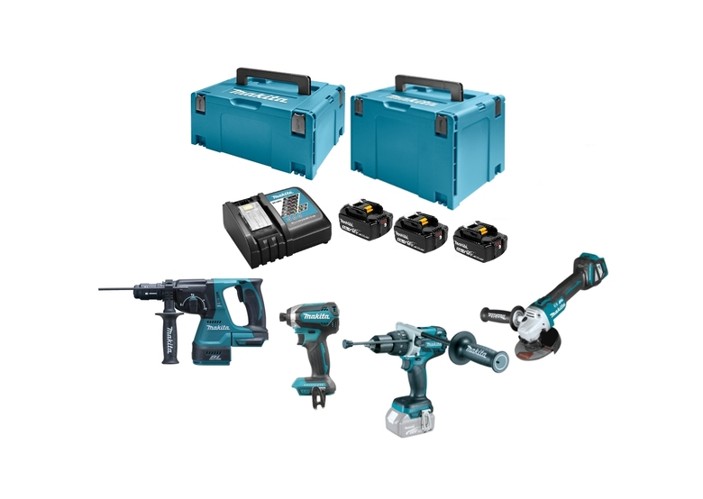 Gereedschap Set 18V Makita LXT DLX4104TJ1 3x5.0Ah
