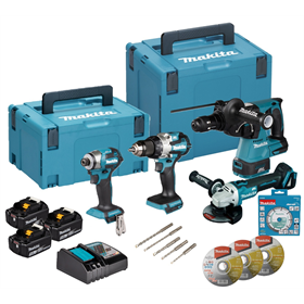 Gereedschap Set 18V Makita LXT DLX4196JX1 3x5.0Ah