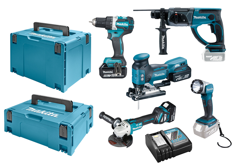 Gereedschap Set 18V Makita LXT DLX5044TJ 3x5.0Ah
