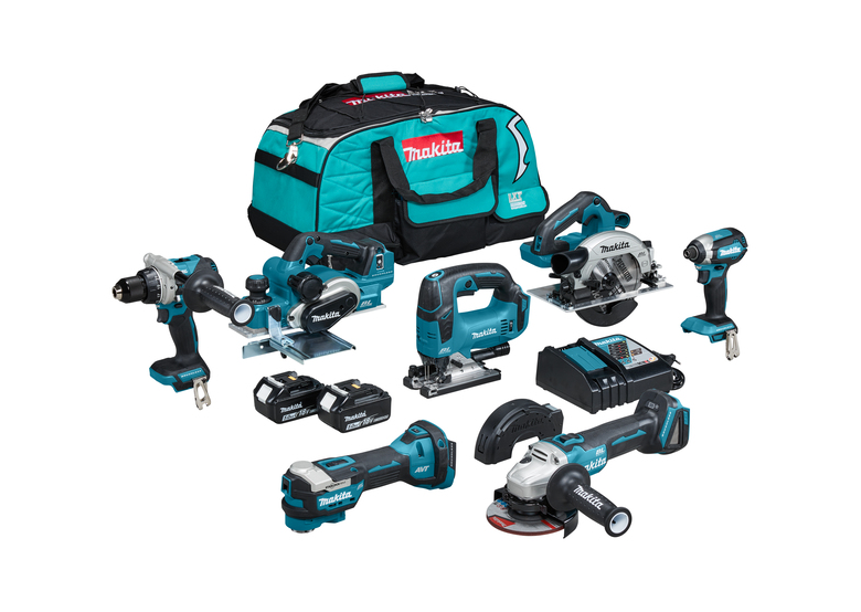 Gereedschap Set 18V Makita LXT DLX7019TX1 2x5.0Ah