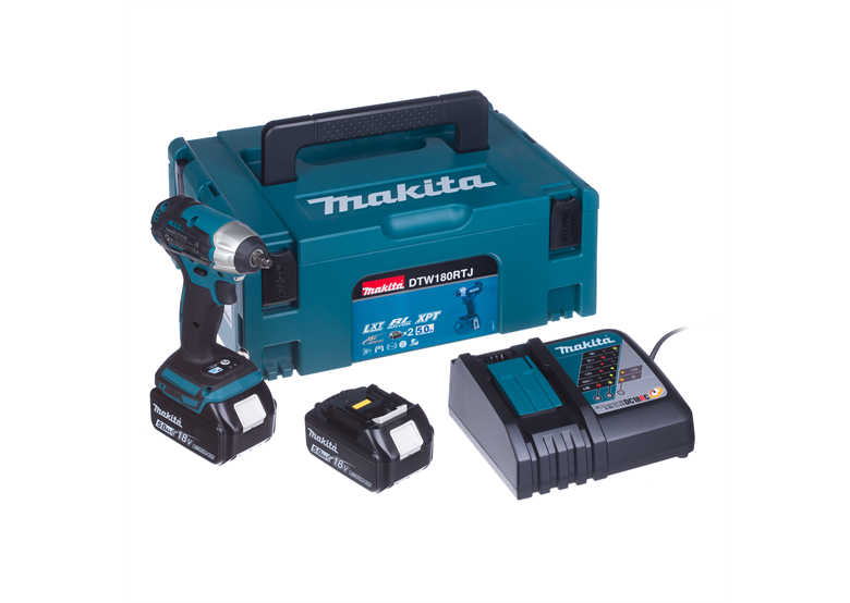 Slagmoersleutel Makita LXT DTW180RTJ 2x5.0Ah