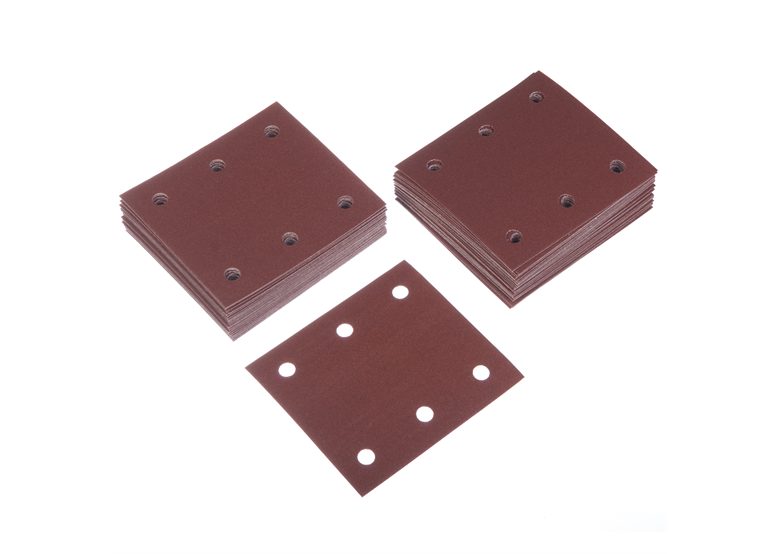 Schuurpapier 114x102 mm 6-gaats K180 Velcro Makita P-42472