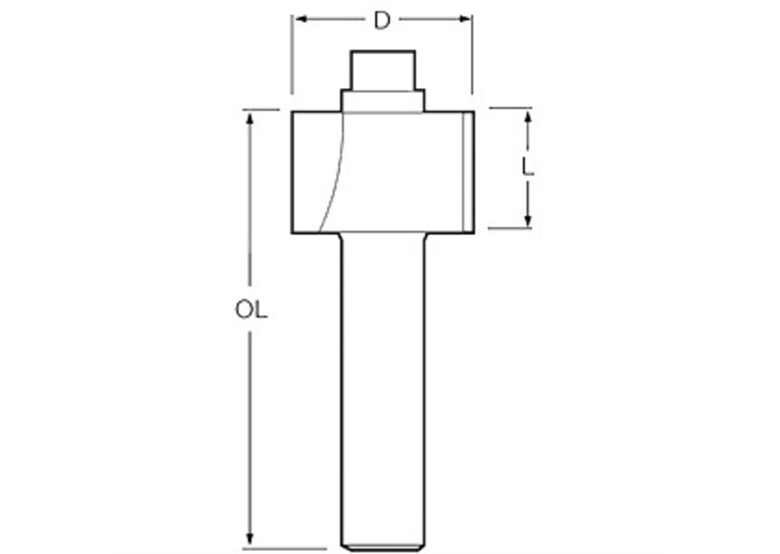 Kantenfrees 8mm, 18x12mm Makita P-78988