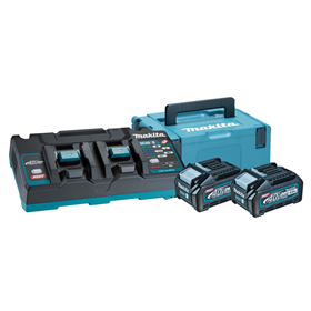 Energie-set Makita XGT 2xBL4040+DC40RB