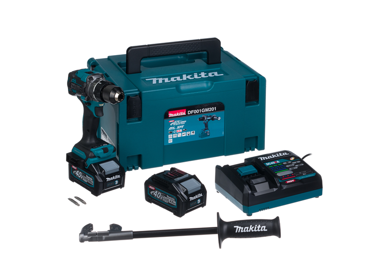 Boor-schroefmachine Makita XGT DF001GM201 2x4,0Ah MAKPAC 3