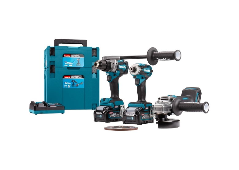 40V elektrisch gereedschapset Makita XGT DK0125G301 2x4.0Ah